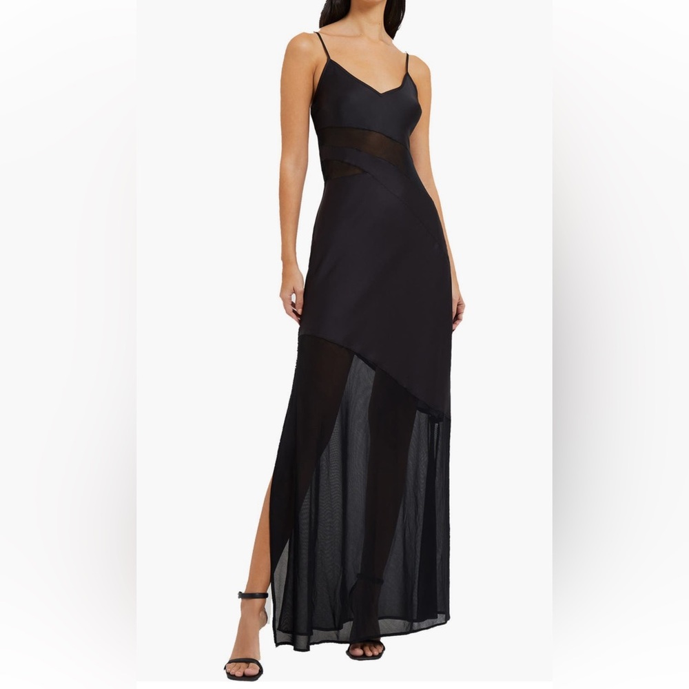 NEW French Connection Inu Satin & Mesh Slipdress - Picture 2 of 10